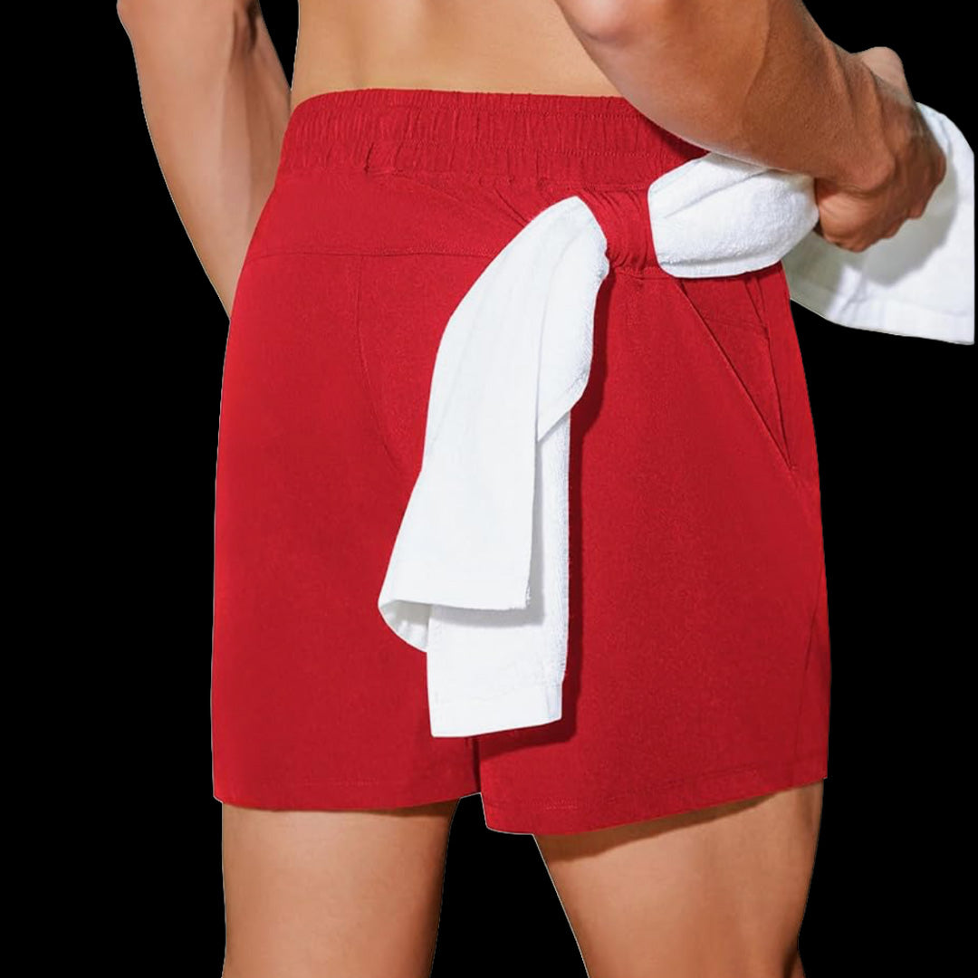 VSL Red 5 inch Vessel Running Shorts