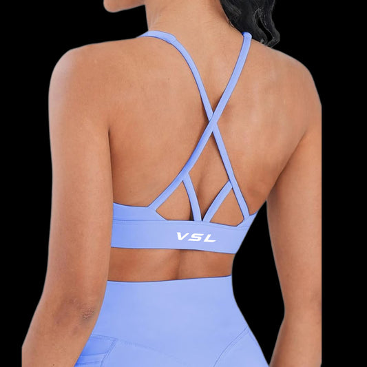 VSL Lilac X Back Sports Bra