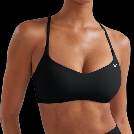 VSL Black Y Back Sports Bra