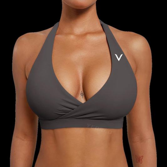 VSL Dark Grey Halter Back