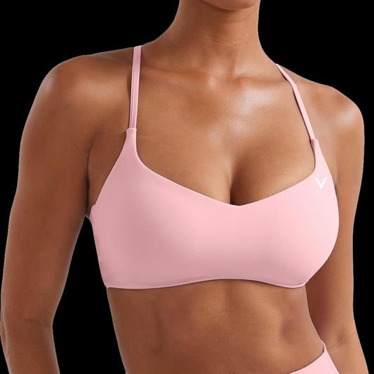 VSL Light Pink Y Back Sports Bra