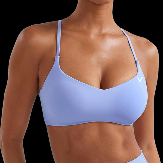 VSL Light Blue Y Back Sports Bra