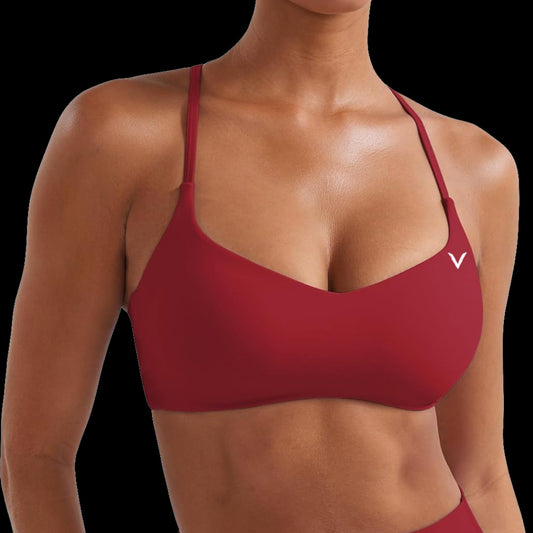VSL Maroon Y Back Sports Bra