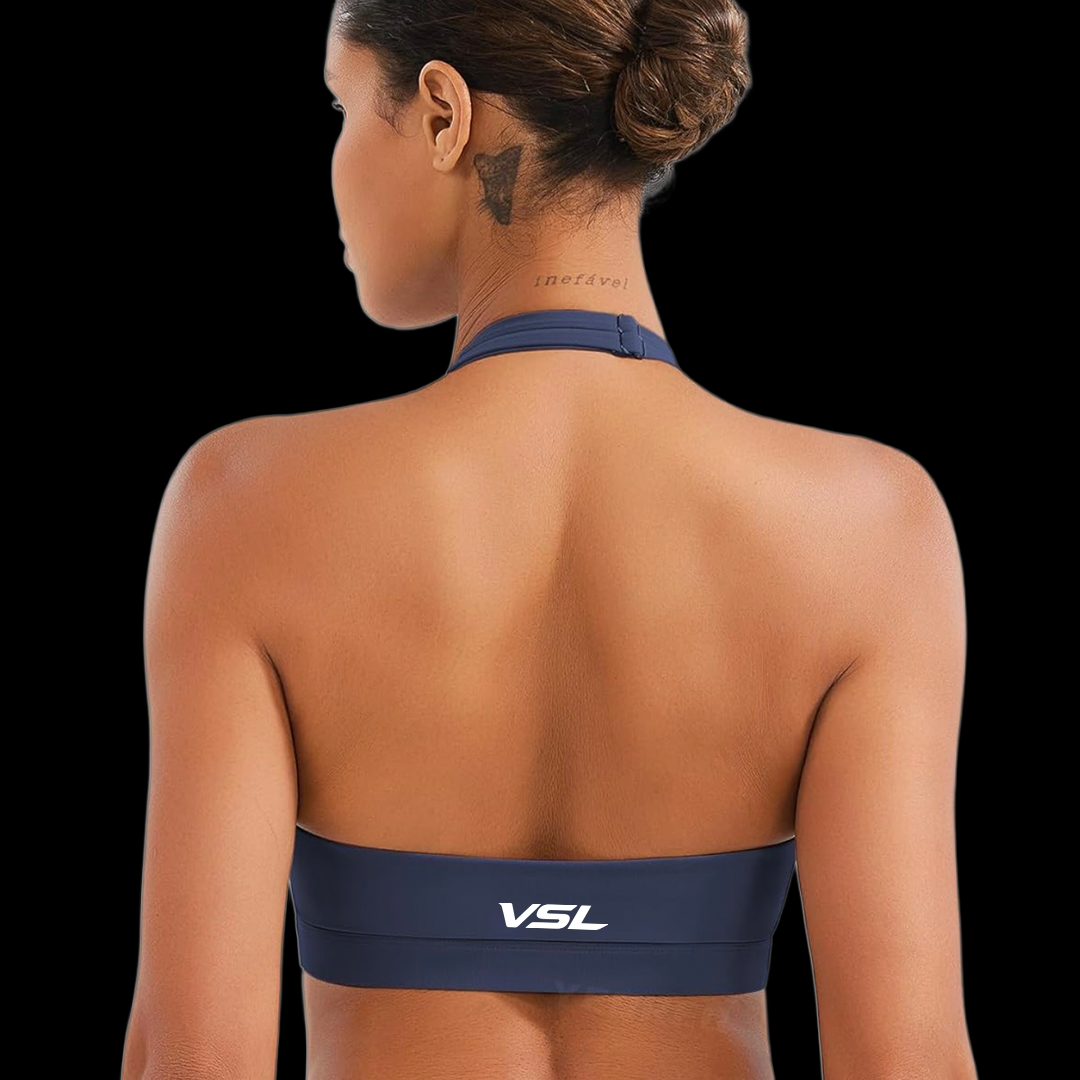 VSL Navy Halter Back