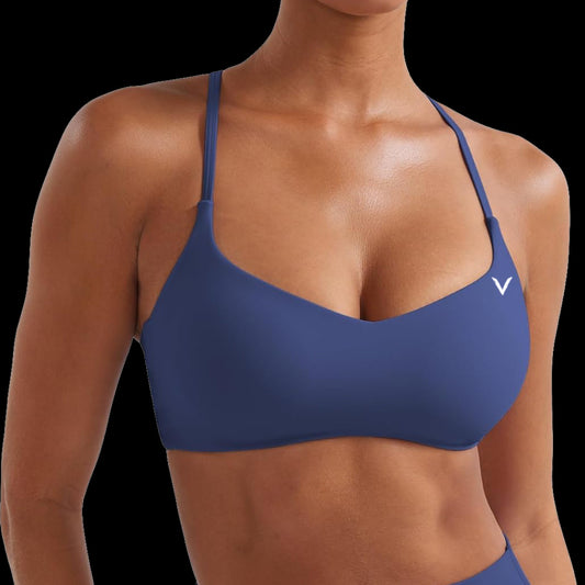 VSL Navy Y Back Sports Bra
