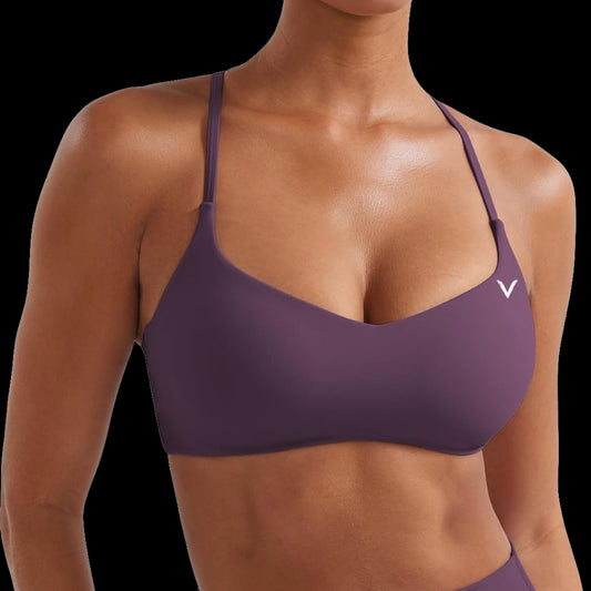 VSL Plum Y Back Sports Bra