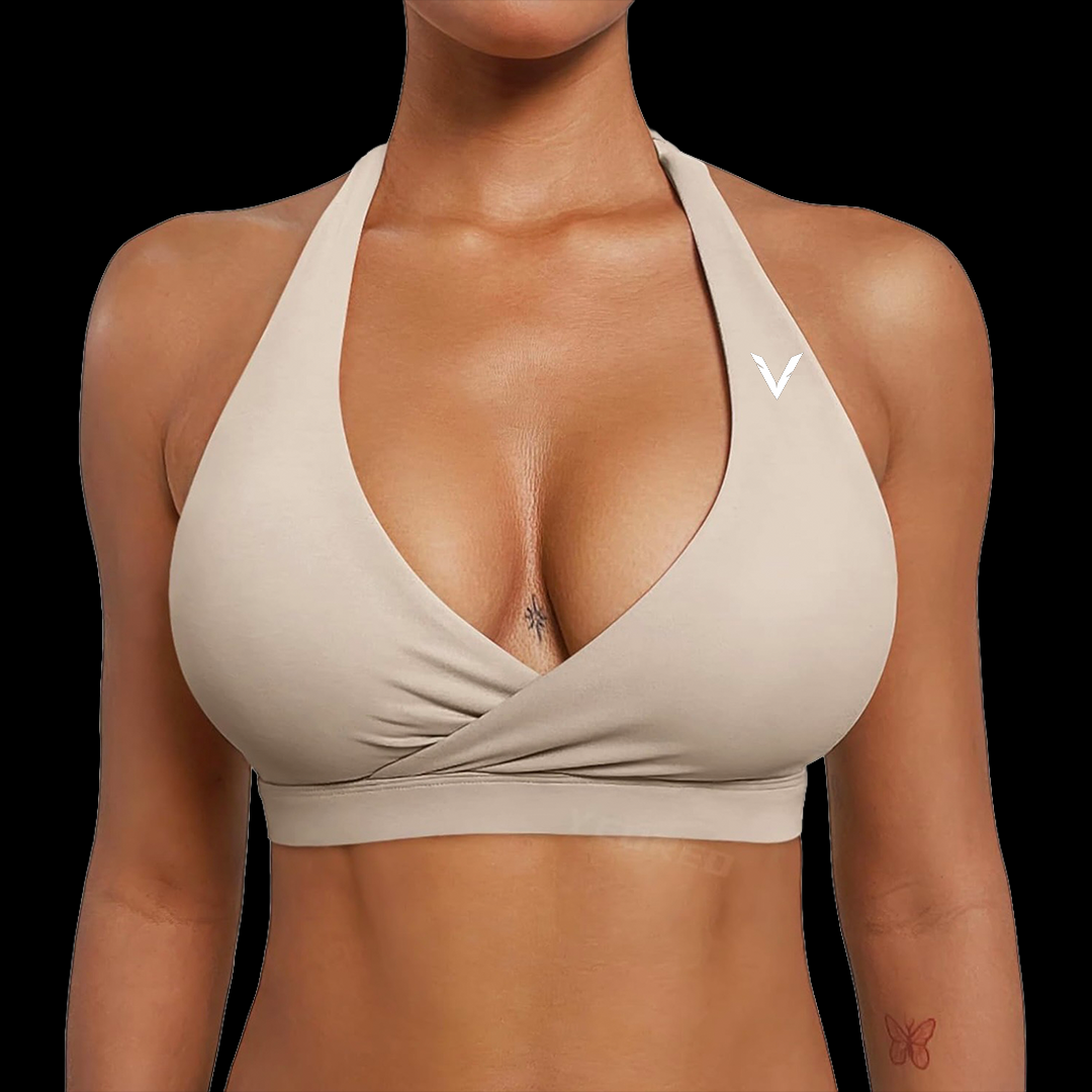 VSL Tan Halter Back