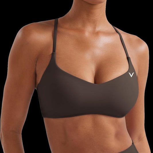 VSL Brown Y Back Sports Bra