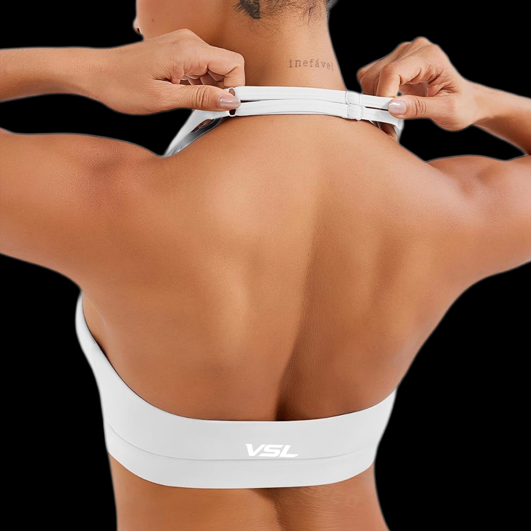 VSL White Halter Back
