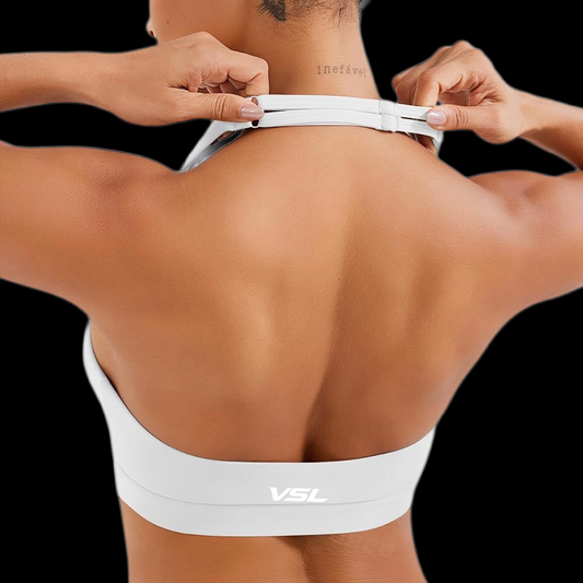 VSL White Halter Back