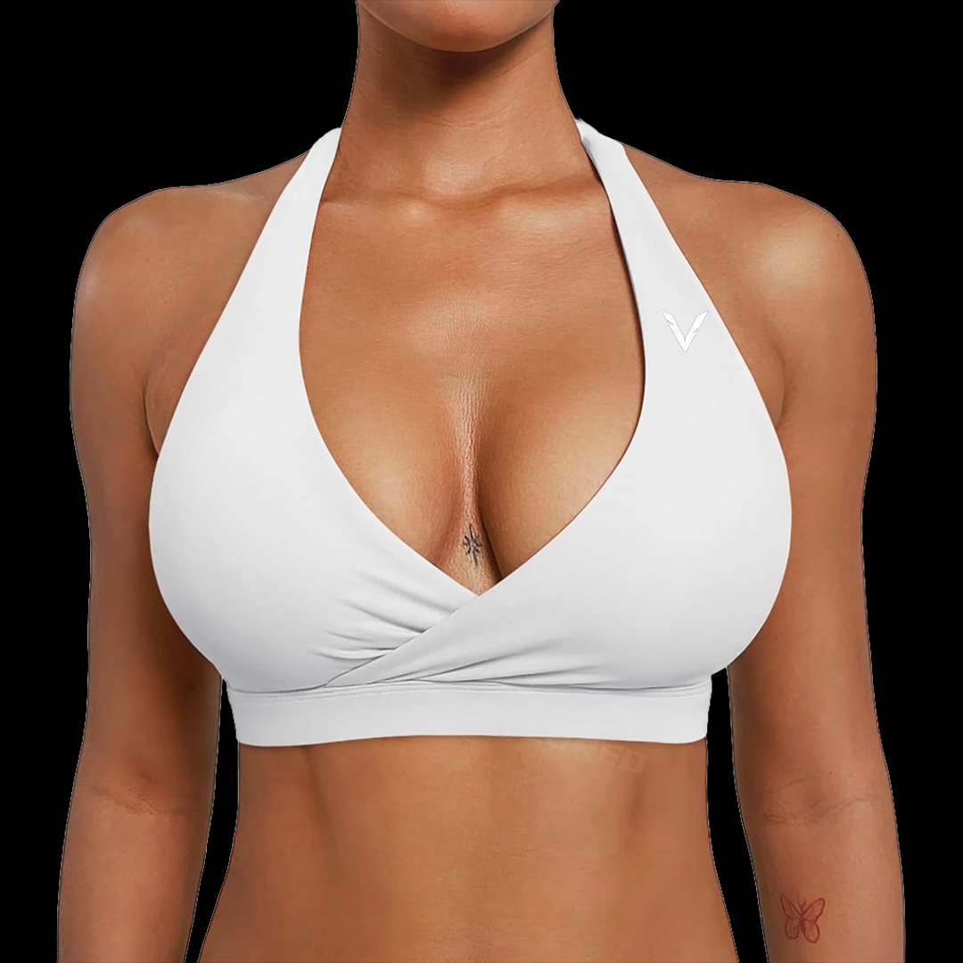 VSL White Halter Back